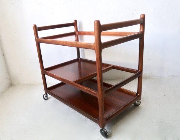 Rosewood Serving Trolley, 1960s