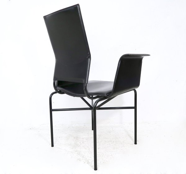 Matteo Grassi Leather Chair, 1980s