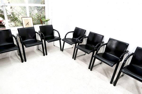 Thonet S320 Chairs Set of 7, 1980s